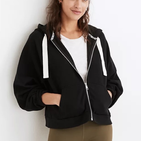 Madewell Mwl Ribbed Cocoon Hoodie 